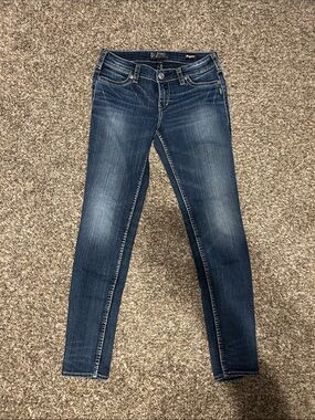 Silver Jeans Dark Blue Women's Skinny